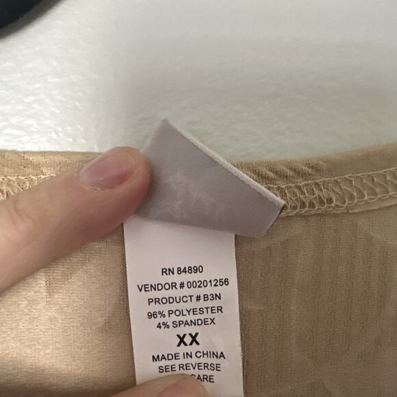 Adriace Dilafield Top Womens Size XXL Green Laser 2fer Long Sleeve Tunic Top - Picture 7 of 16